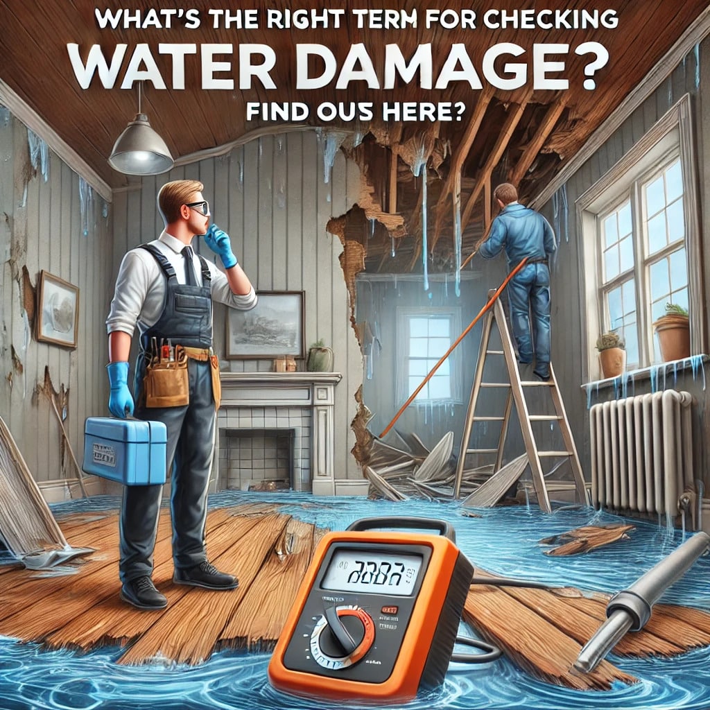 Term for checking water damage